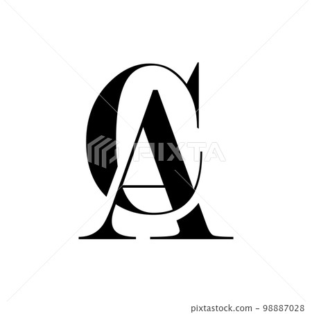 Letter Monogram Logo Design Stock Vector by ©RajifStock 663606184