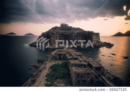 CG image of Gunkanjima 98887585