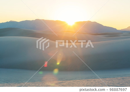 White sand dunes White sand dunes 98887697