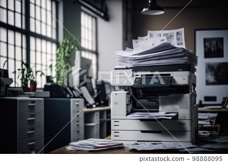 office with copy machine office with copy machine 98888095