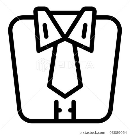 Work shirt icon. Outline work shirt vector icon for web design isolated on white background Work shirt icon. Outline work shirt vector icon for web design isolated on white background 98889064