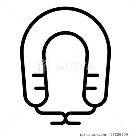 Baby pillow icon. Outline baby pillow vector icon for web design isolated on white background Baby pillow icon. Outline baby pillow vector icon for web design isolated on white background 98889309
