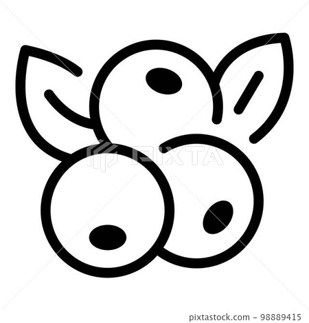 Ash tree berry icon. Outline ash tree berry vector icon for web design isolated on white background 98889415