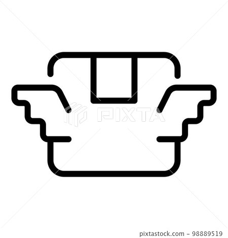Fast home delivery icon. Outline fast home delivery vector icon for web design isolated on white background Fast home delivery icon. Outline fast home delivery vector icon for web design isolated on white background 98889519