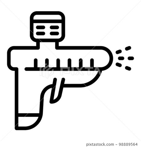 Sprayer disinfection icon. Outline sprayer disinfection vector icon for web design isolated on white background 98889564