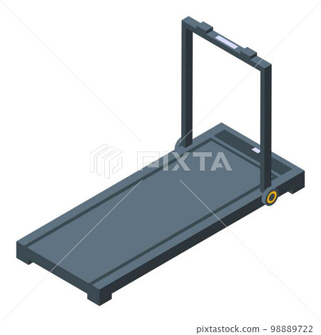 Home training treadmill icon. Isometric of home training treadmill vector icon for web design isolated on white background 98889722