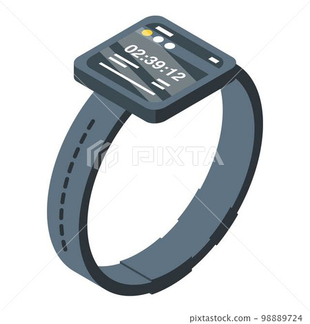 Home training smartwatch icon. Isometric of home training smartwatch vector icon for web design isolated on white background 98889724