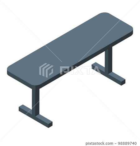 Home training bench icon. Isometric of home training bench vector icon for web design isolated on white background 98889740