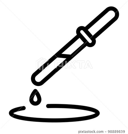 Dropper stick essential oil icon. Outline dropper stick essential oil vector icon for web design isolated on white background Dropper stick essential oil icon. Outline dropper stick essential oil vector icon for web design isolated on white background 98889839