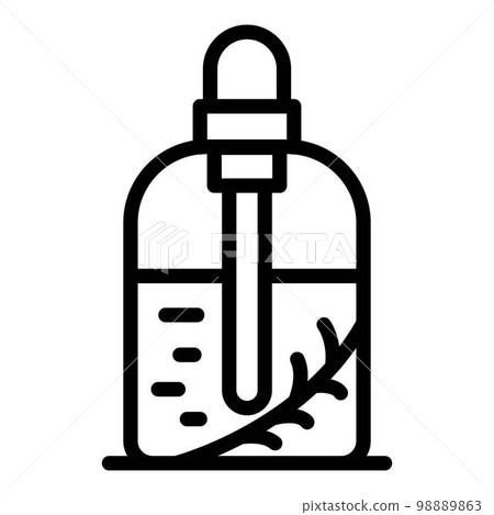 Perfume essential oil icon. Outline perfume essential oil vector icon for web design isolated on white background 98889863