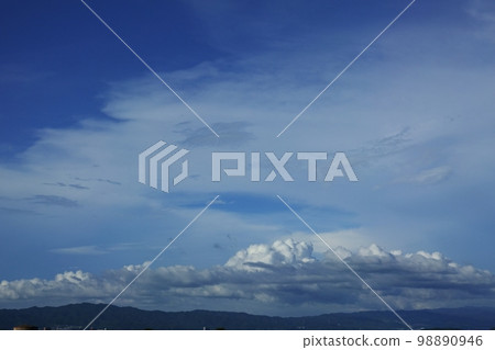 Afternoon scenery with various clouds over the city and distant mountains Summer 220727pm Afternoon scenery with various clouds over the city and distant mountains Summer 220727pm 98890946