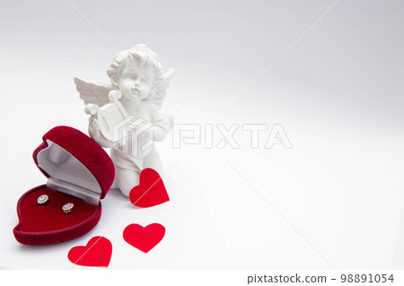 ceramic angel and jewelry box 98891054