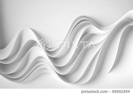 Abstract white wave background. White graphic line wallpaper Created with Generative AI technology. Abstract white wave background. White graphic line wallpaper Created with Generative AI technology. 98892894
