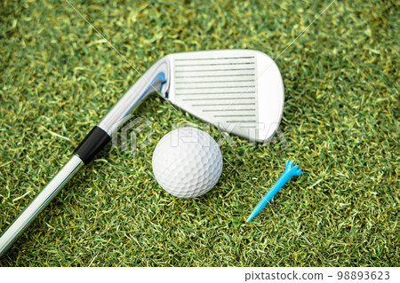 Golf course image with beautiful green grass 98893623