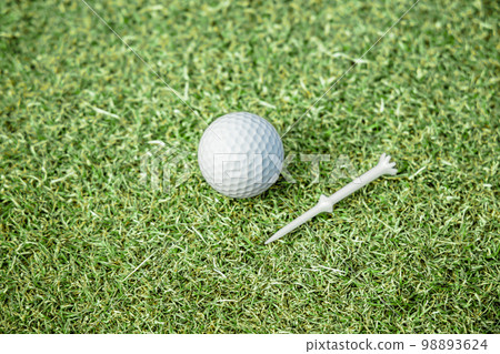 Golf course image with beautiful green grass 98893624