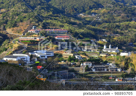 [長崎縣]長崎市外留石泉石津村（石津教會） 98893705