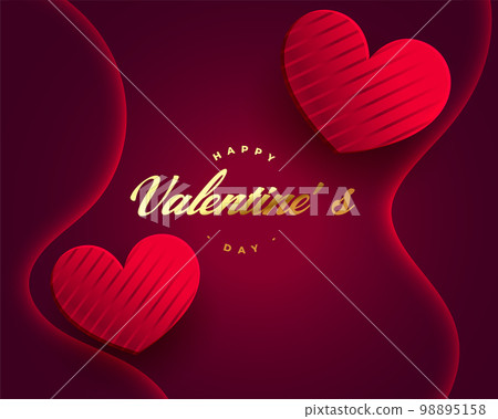 valentine's day event background with two lovely hearts valentine's day event background with two lovely hearts 98895158