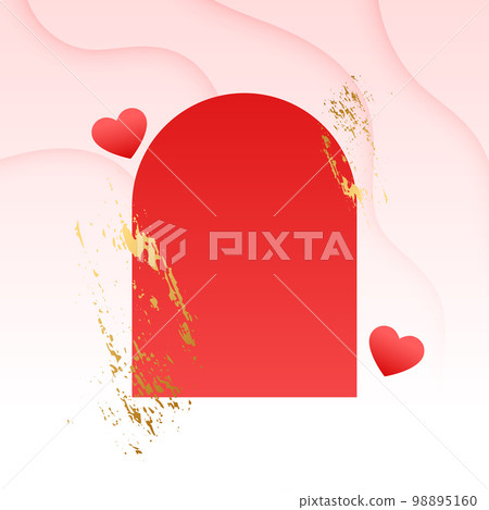 valentines day event card with text space and red hearts valentines day event card with text space and red hearts 98895160