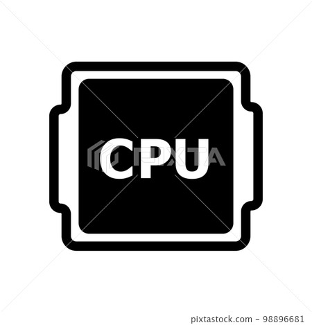 中央處理器圖標 中央處理器圖標 98896681