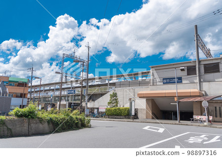 Scenery in front of the station Nakayama Kannon Station 98897316
