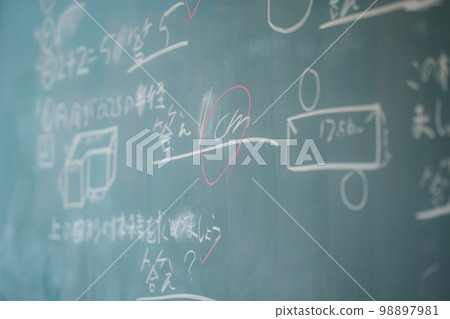 answers written on chalkboard 98897981