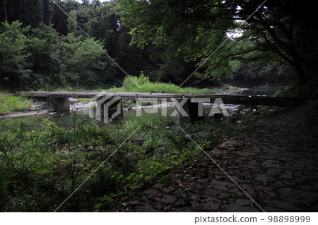 潛水橋（沉降橋）[埼玉縣比岐郡嵐山溪谷月川] 98898999