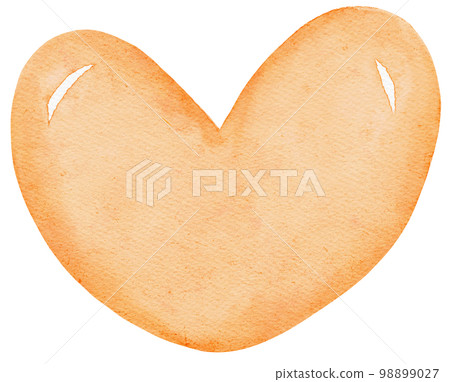 watercolour st Patrick heart cartoon hand painting 98899027