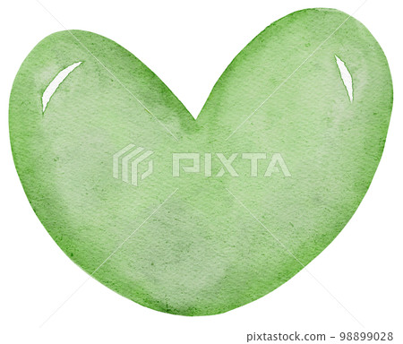watercolour st Patrick heart cartoon hand painting 98899028