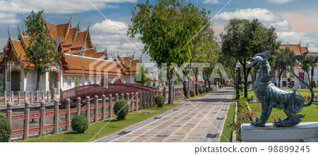 Wat Benchamabophit temple, landmark for tourist at Bangkok,Thailand. Most favorite landmark for travel. Wat Benchamabophit temple, landmark for tourist at Bangkok,Thailand. Most favorite landmark for travel. 98899245