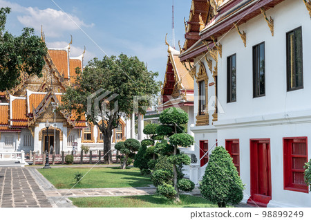 Wat Benchamabophit temple, landmark for tourist at Bangkok,Thailand. Most favorite landmark for travel. Wat Benchamabophit temple, landmark for tourist at Bangkok,Thailand. Most favorite landmark for travel. 98899249