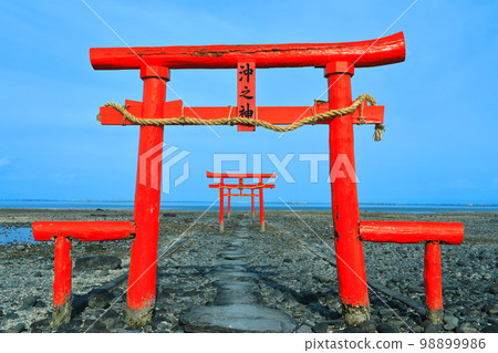 [Saga Prefecture] Undersea torii at Oo Shrine 98899986