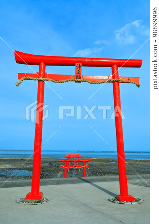 [Saga Prefecture] Undersea torii at Oo Shrine 98899996