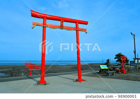 [Saga Prefecture] Undersea torii at Oo Shrine 98900001