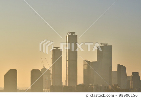 Sunrise, Seoul International Finance Center, Federation of Korean Industries, LG Twin Towers, Securities District, Yeouido, Yeongdeungpo-gu, Seoul 98900156