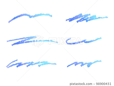 Hand drawn style line set Hand drawn style line set 98900431