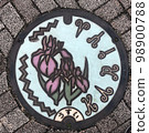 Color manhole cover [Kariya City] 98900788