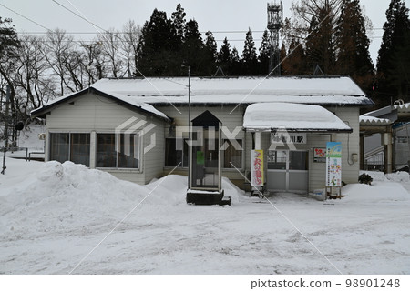 [秋田縣/奧區本線]峰吉川站 98901248