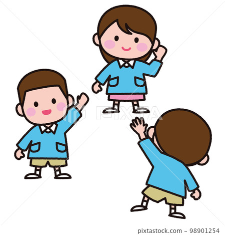 一起玩耍的幼兒園小朋友 98901254