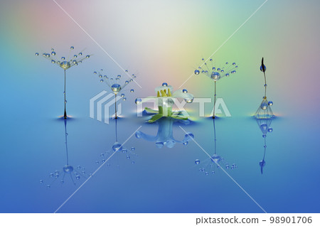 Water droplet photograph creation photograph Water droplet photograph creation photograph 98901706