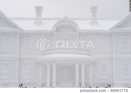 冬天的札幌,札幌冰雪節,大型雪雕,北海道札幌 冬天的札幌,札幌冰雪節,大型雪雕,北海道札幌 98901778