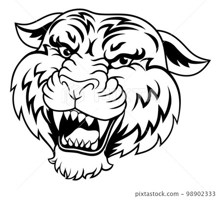 Tiger Angry Tigers Team Sports Mascot Roaring Tiger Angry Tigers Team Sports Mascot Roaring 98902333