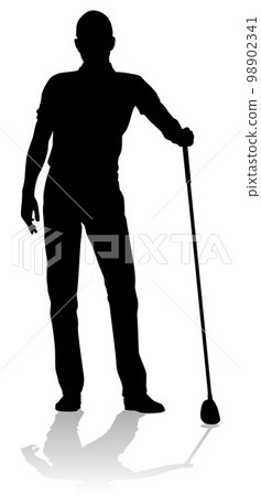 Golfer Golf Sports Person Silhouette 98902341