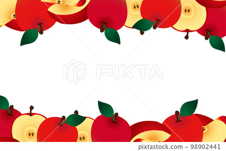 frame with apples 98902441