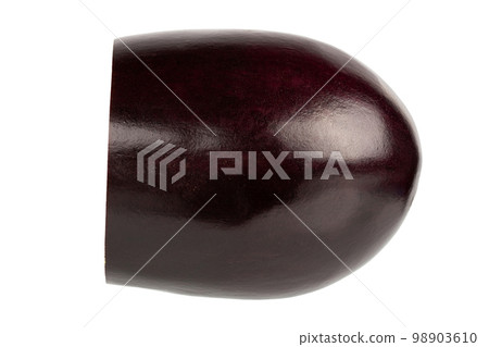 Aubergine eggplant isolated on white background. Full depth of field. 98903610