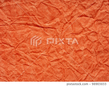 Orange crumpled matte paper texture. Blank page pattern for winter season Christmas festival card, new year designs decoration, background concepts, text, lettering, wall screen saver, 3d or art work. Orange crumpled matte paper texture. Blank page pattern for winter season Christmas festival card, new year designs decoration, background concepts, text, lettering, wall screen saver, 3d or art work. 98903833