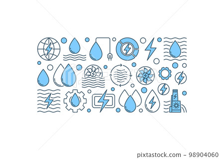 Creative hydropower banner 98904060