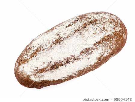 Traditional homemade round bread isolated on a white background Traditional homemade round bread isolated on a white background 98904148