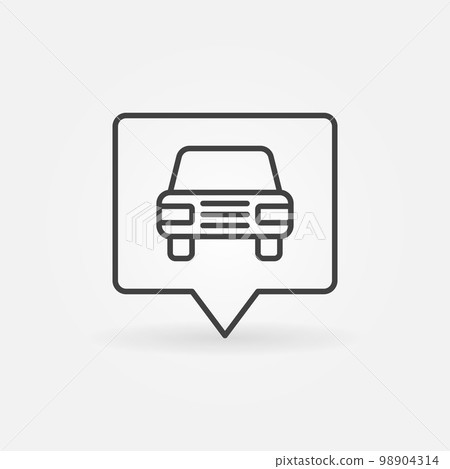 Car in square pointer 98904314