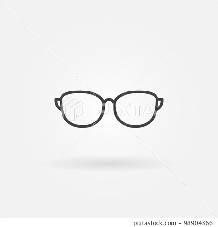 Sunglasses outline vector icon or symbol Sunglasses outline vector icon or symbol 98904366