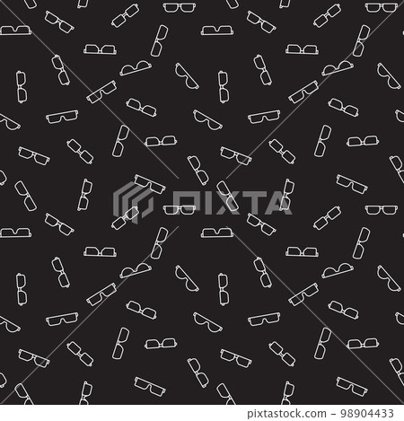 Dark seamless sunglasses vector modern pattern 98904433